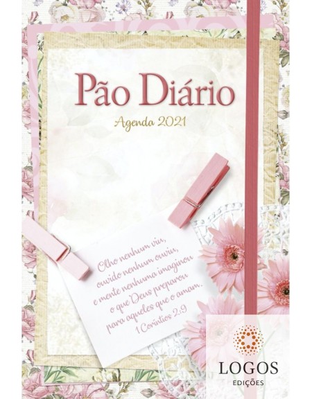 Agenda semanal 2021 - capa dura com elástico. 7899981201284