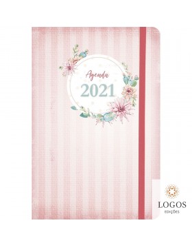 Agenda feminina 2021 - capa dura com elástico. 7899981201277