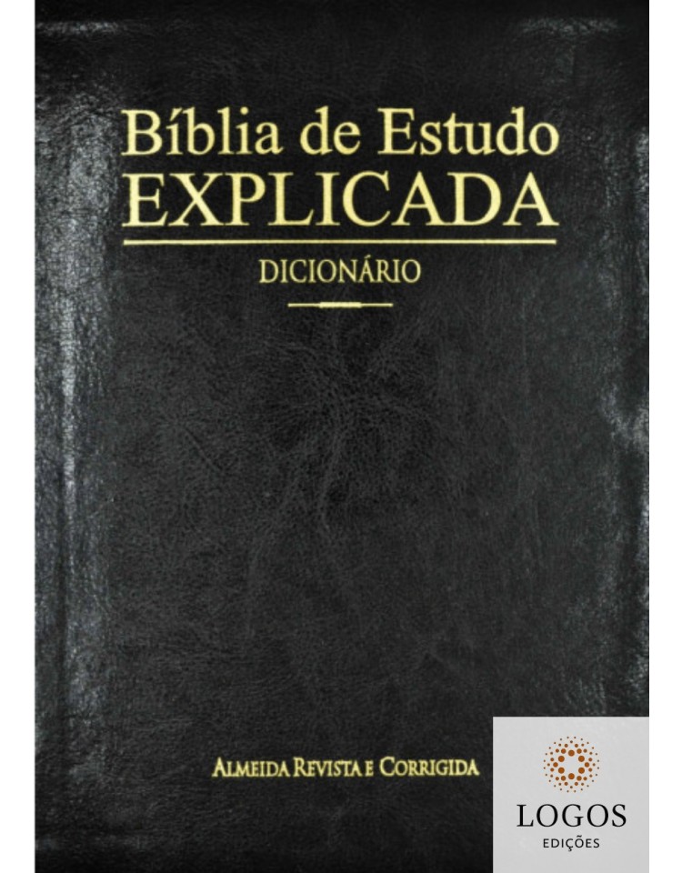 Bíblia de Estudo Explicada - capa luxo preta. 7899938411797