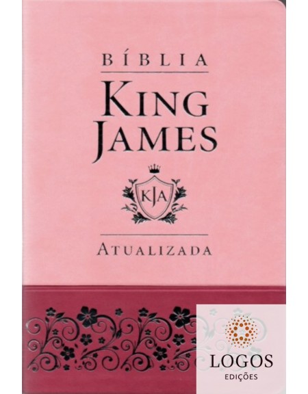 Bíblia King James Atualizada - capa slim - luxo rosa. 6015924371345