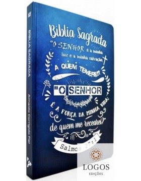 Bíblia Sagrada - ACF - capa dura - slim - Lettering azul. 9786588364192