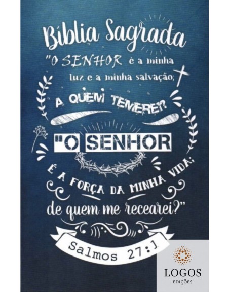 Bíblia Sagrada - ACF - capa dura - slim - Lettering azul. 9786588364192