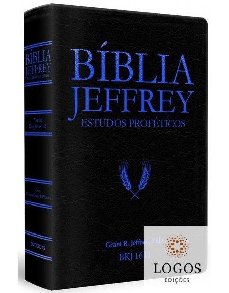 Bíblia Jeffrey de Estudos Proféticos - Capa luxo azul. 9786586996234