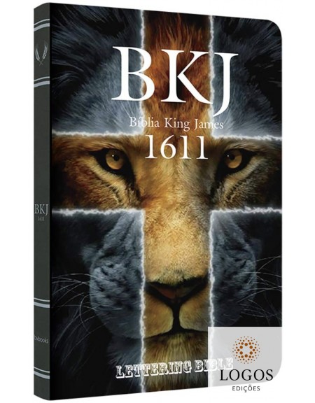 Bíblia King James 1611 - capa ultra-fina - Lettering Bible - Leão. 9786586996210