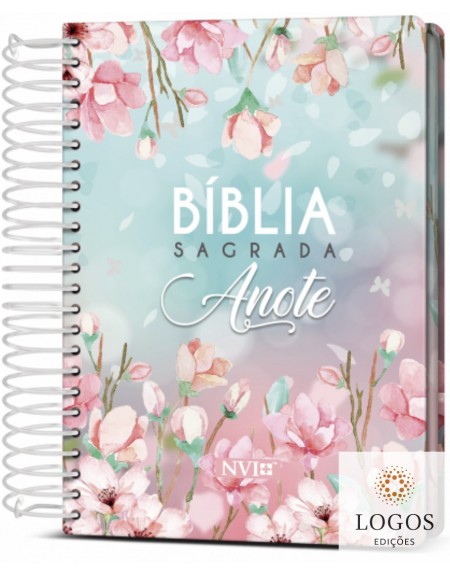 Bíblia Anote - NVI - letra grande - capa espiral - magnólia. 9786588364000