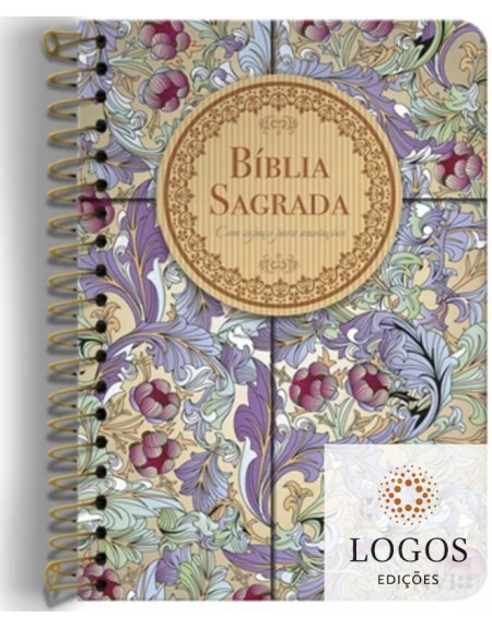 Bíblia Anote - NVI - letra grande - capa espiral - calamo e canela. 9786556550275