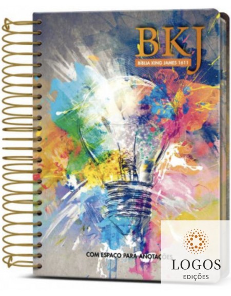 Bíblia King James Fiel 1611- Anote - letra grande - capa espiral - shine. 9786588364024