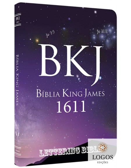 Bíblia King James 1611 - capa ultra-fina - Lettering Bible - Universo. 9786586996173