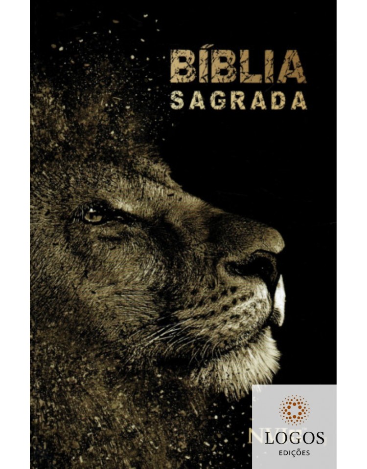 Bíblia Sagrada - NVI - capa dura slim - Leão dourado. 9786588364161