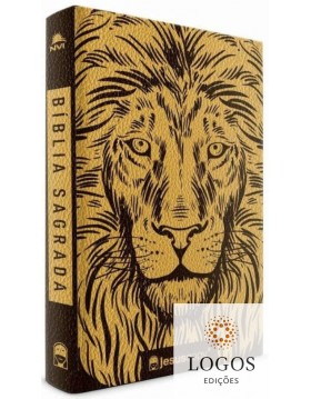 Bíblia JesusCopy - NVI - capa flexível - Leão dourado. Jesus Copy. 9788578609078