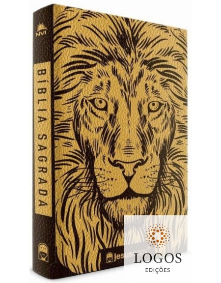 Bíblia JesusCopy - NVI - capa flexível - Leão dourado. Jesus Copy. 9788578609078