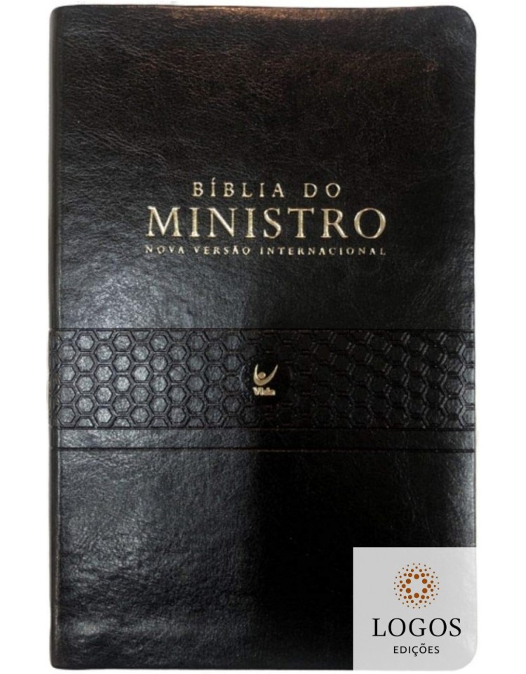 Bíblia de Estudo do Ministro - NVI -  capa PU - preta. 9788000003658