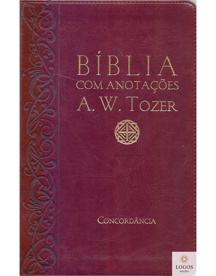 Bíblia com Anotações A.W. Tozer - capa vinho. 9788560161713