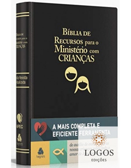 Bíblia de Recursos para o Ministério com Crianças - capa luxo - preta. 9788589320245. GAYLE KLOCK