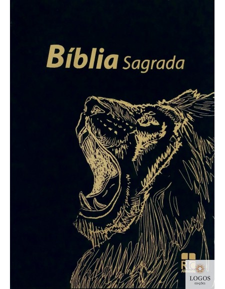 Bíblia Sagrada - ARC - capa preta leão amarelo. 9789896502287