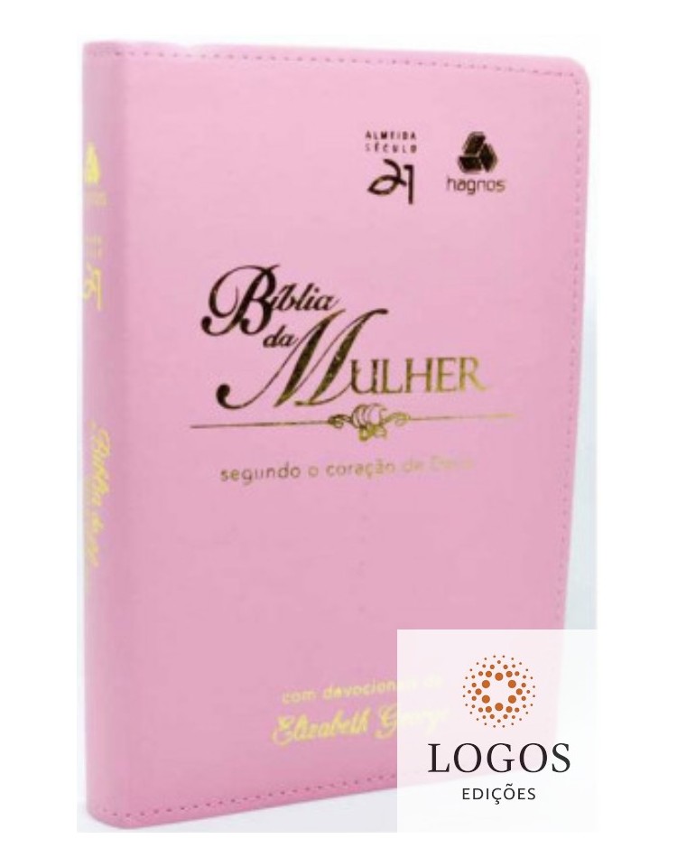 Bíblia da mulher segundo o coração de Deus - capa rosa. 6015924325386. Elizabeth George