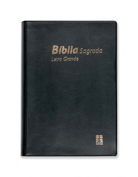 Bíblia com letra grande - capa preta