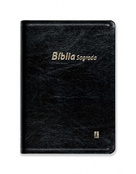 Bíblia - capa em couro sintético - preta