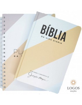 Bíblia de Estudo Joyce Meyer - A Bíblia da Vida Diária - NVI - letra grande - capa dura reta + Planner. 6015924327342