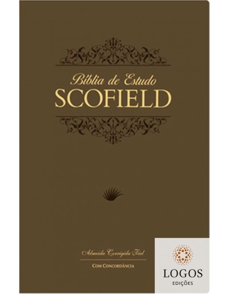 Bíblia de Estudo Scofield - ACF - capa PU luxo - castanha. 9788575571347
