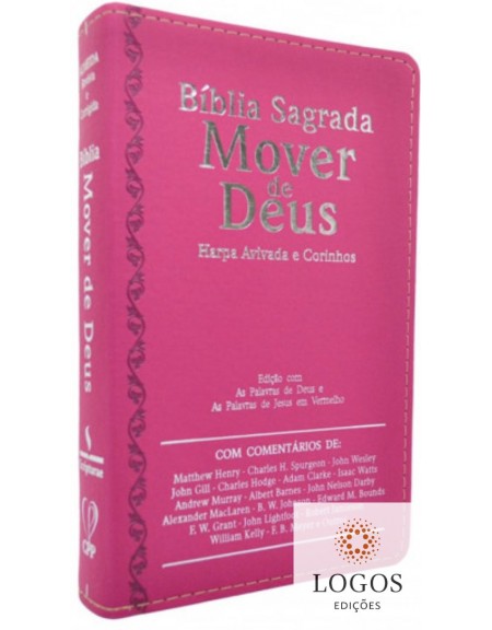 Bíblia Sagrada Mover De Deus Harpa Avivada E Corinhos Luxo Pink