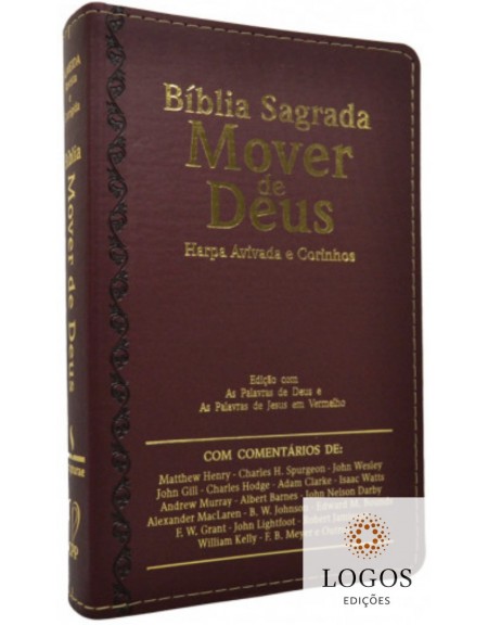 Bíblia Sagrada Mover de Deus - ARC - capa luxo - castanho. 7908084608972