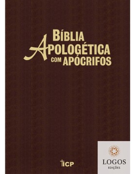 Bíblia Apologética com Apócrifos - capa luxo castanha. 7897185853278