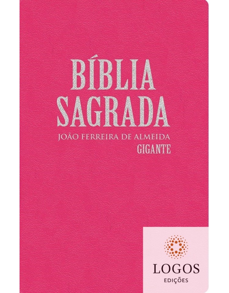 Bíblia Sagrada - RC - letra gigante - capa semi-luxo rosa. 7897185854244