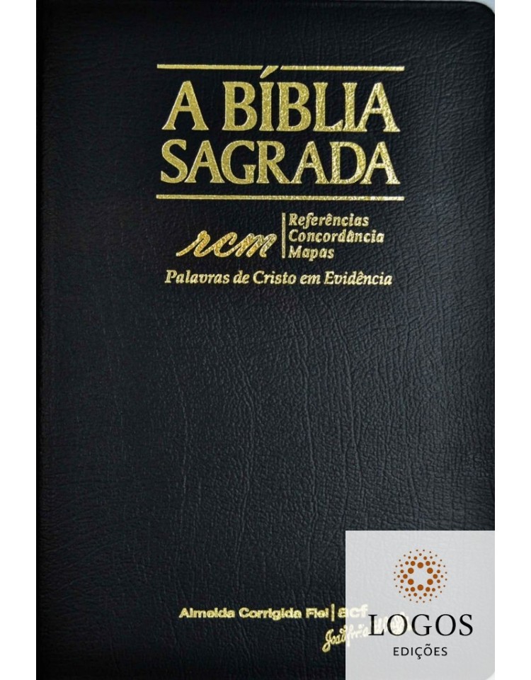 Bíblia Sagrada RCM - ACF - letra gigante - capa PU luxo - Preto. 7898572201764