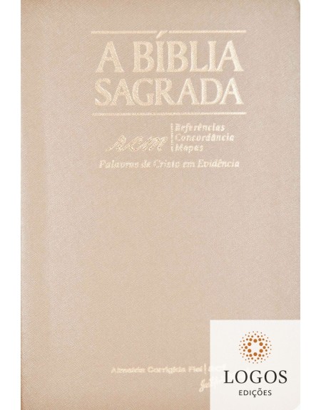 Bíblia Sagrada RCM - ACF - letra gigante - capa PU luxo - Rosa gold. 7898572201788
