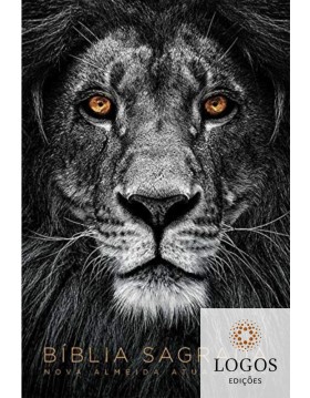 Bíblia Sagrada - NAA - capa dura soft touch - leão cinza. 7908249101416