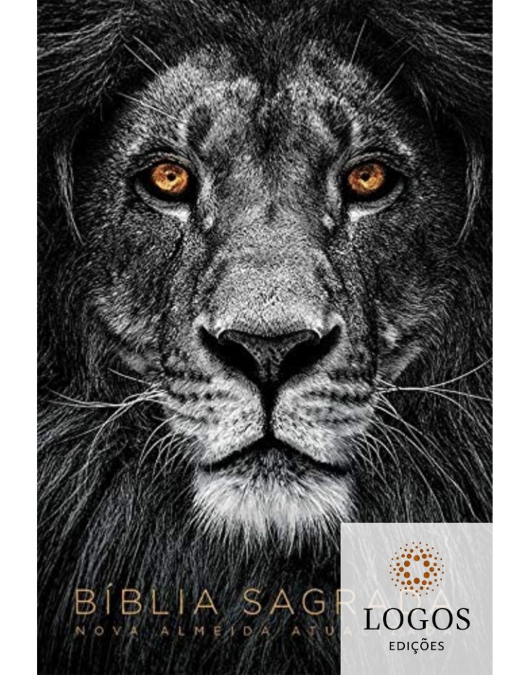 Bíblia Sagrada - NAA - capa dura soft touch - leão cinza. 7908249101416