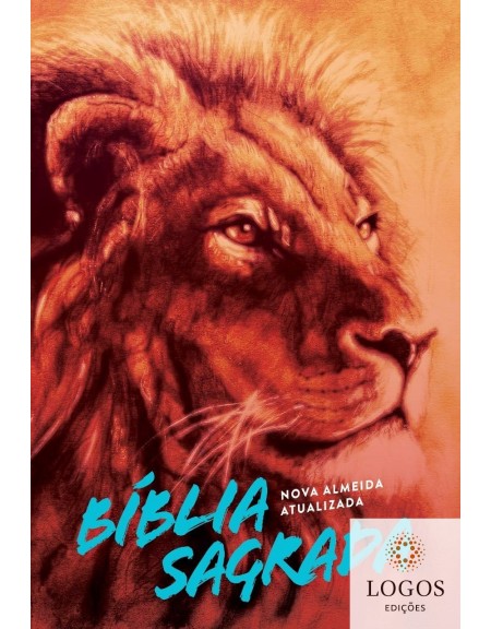 Bíblia Sagrada - NAA - capa dura soft touch - leão laranja. 7908249101508