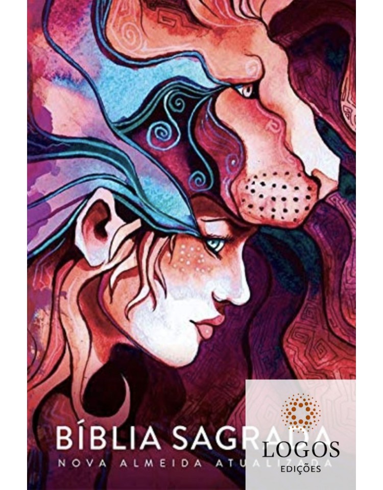 Bíblia Sagrada - NAA - capa dura soft touch - lion girl. 7908249101393