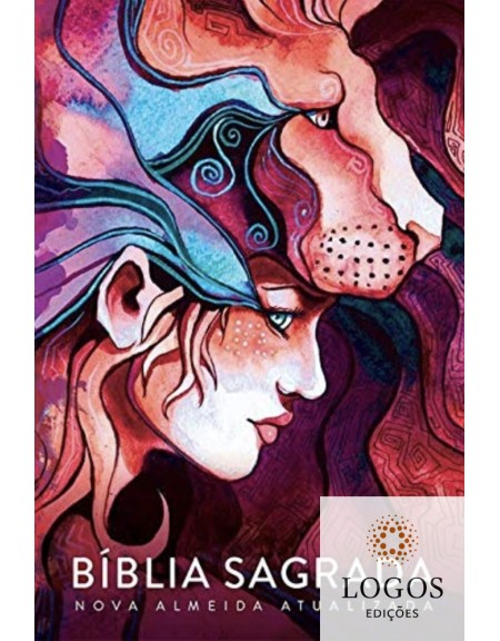 Bíblia Sagrada - NAA - capa dura soft touch - lion girl. 7908249101393