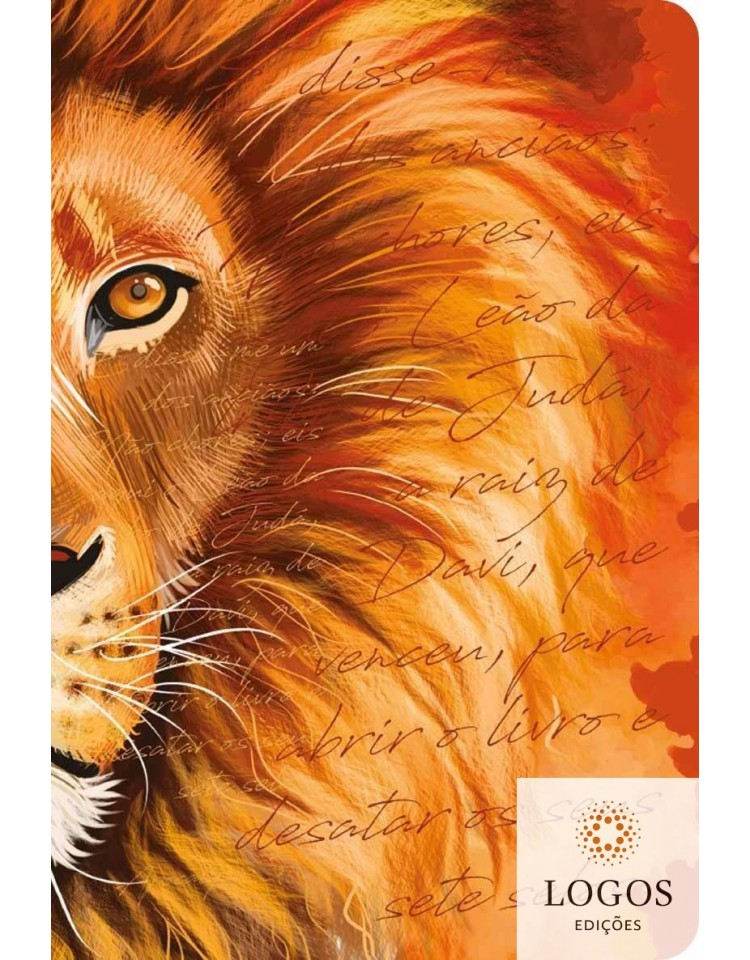Bíblia Sagrada - ACF - letra grande - capa dura soft touch - leão laranja. 7908249102147