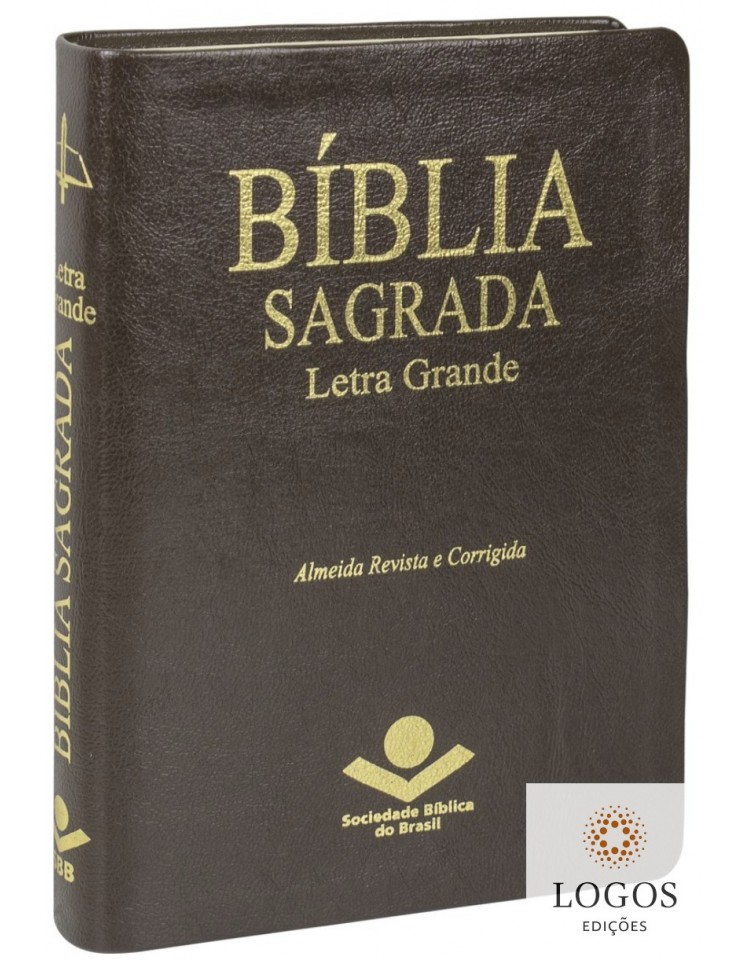 Bíblia Sagrada - ARC - letra grande - capa castanha. 7899938405444