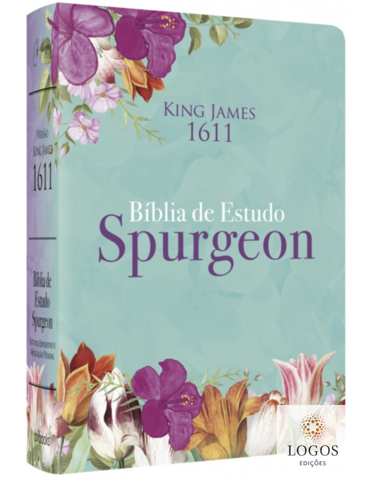 Bíblia de Estudo Spurgeon - King James 1611 - capa feminina. 9786586996326