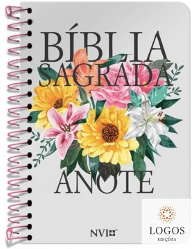 Bíblia Anote - NVI - letra grande - capa espiral - Primavera. 9786556551593
