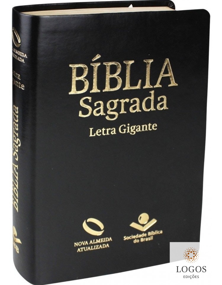 Bíblia Sagrada - NAA - letra gigante com índice digital - capa preto nobre. 7899938406274