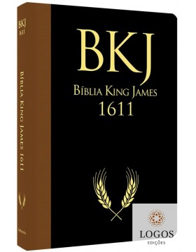 Bíblia King James 1611 - ampliada - letra gigante - capa ultra-fina - luxo preto e castanho. 9786586996265