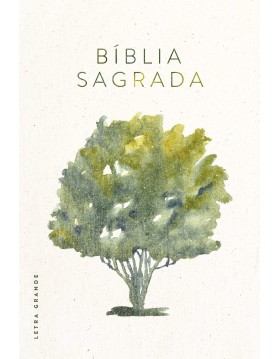 Bíblia Sagrada - NVT - capa dura com letra grande - Árvore aguarela