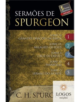 Sermões de Spurgeon - caixa colecionador com cinco livros. 9786586078329. Charles Haddon Spurgeon