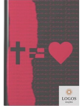 Bíblia Sagrada - NAA - capa dura - cruz igual a amor. 7898680400066