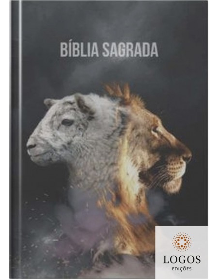 Bíblia Sagrada - NAA - capa dura - preta cordeiro e leão. 7898680400189