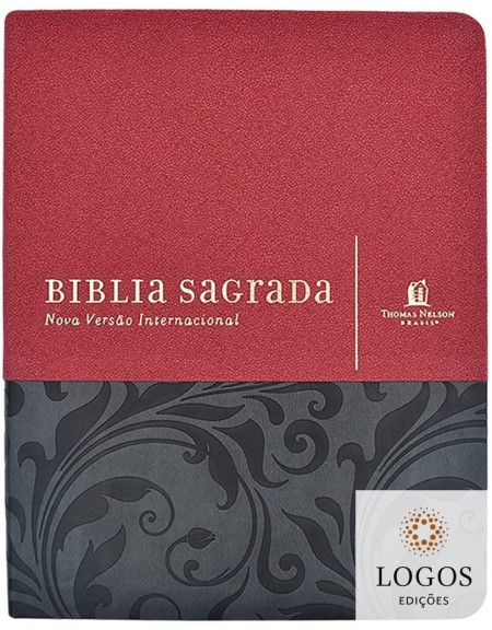 Bíblia Sagrada - leitura perfeita - NVI - com espaço para anotações - couro soft vermelho. 9788578602178