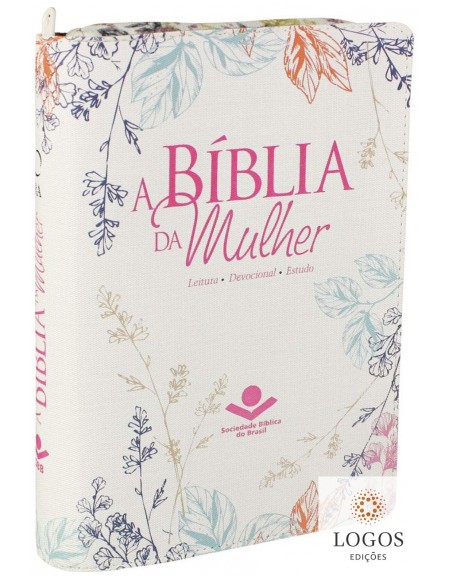 Bíblia da Mulher - ARC - capa luxo com fecho e índice digital - Florida. 7899938402078