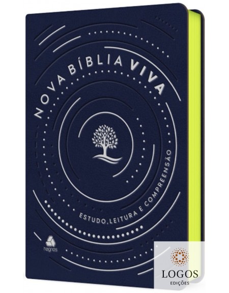 Nova Bíblia Viva - Estudo, leitura e compreensão - azul moderna. 9788577423071