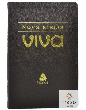 Nova Bíblia Viva - capa luxo - castanho. 43941