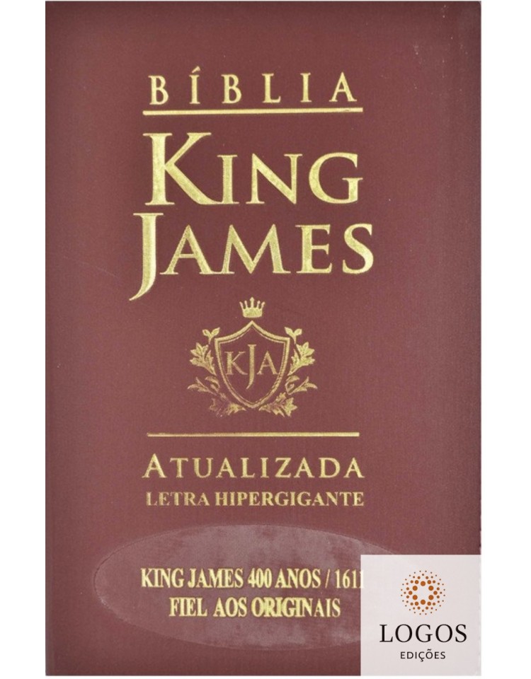Bíblia King James Atualizada - edição 400 anos - letra hiper gigante - capa bordô. 9786588364505